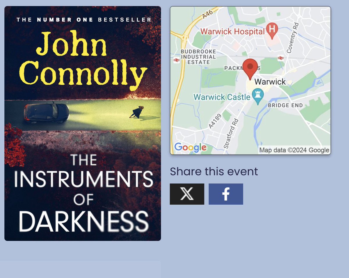 John Connolly (@jconnollybooks) on Twitter photo Just a few tickets still available for tonight's event with <a href="/warwick_books/">Warwick Books 📚</a>: warwickbooks.net/558434f5e4b0eb… Just a few tickets still available for tonight's event with <a href="/warwick_books/">Warwick Books 📚</a>: warwickbooks.net/558434f5e4b0eb…