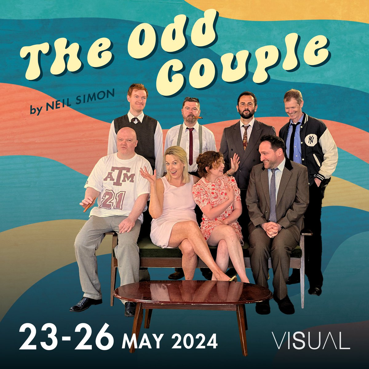 CarlowLittleTheatre (@carlowlts) on Twitter photo We are delighted to be returning to the GBS stage of <a href="/VisualCarlow/">VISUAL Carlow</a> next week, with Neil Simon’s classic comedy #TheOddCouple. Performing Thurs 23rd - Sun 26th May at 8pm.
🎟️ via visualcarlow.ie boxoffice@visualcarlow.ie or shorturl.at/VX148 We are delighted to be returning to the GBS stage of <a href="/VisualCarlow/">VISUAL Carlow</a> next week, with Neil Simon’s classic comedy #TheOddCouple. Performing Thurs 23rd - Sun 26th May at 8pm.
🎟️ via visualcarlow.ie boxoffice@visualcarlow.ie or shorturl.at/VX148