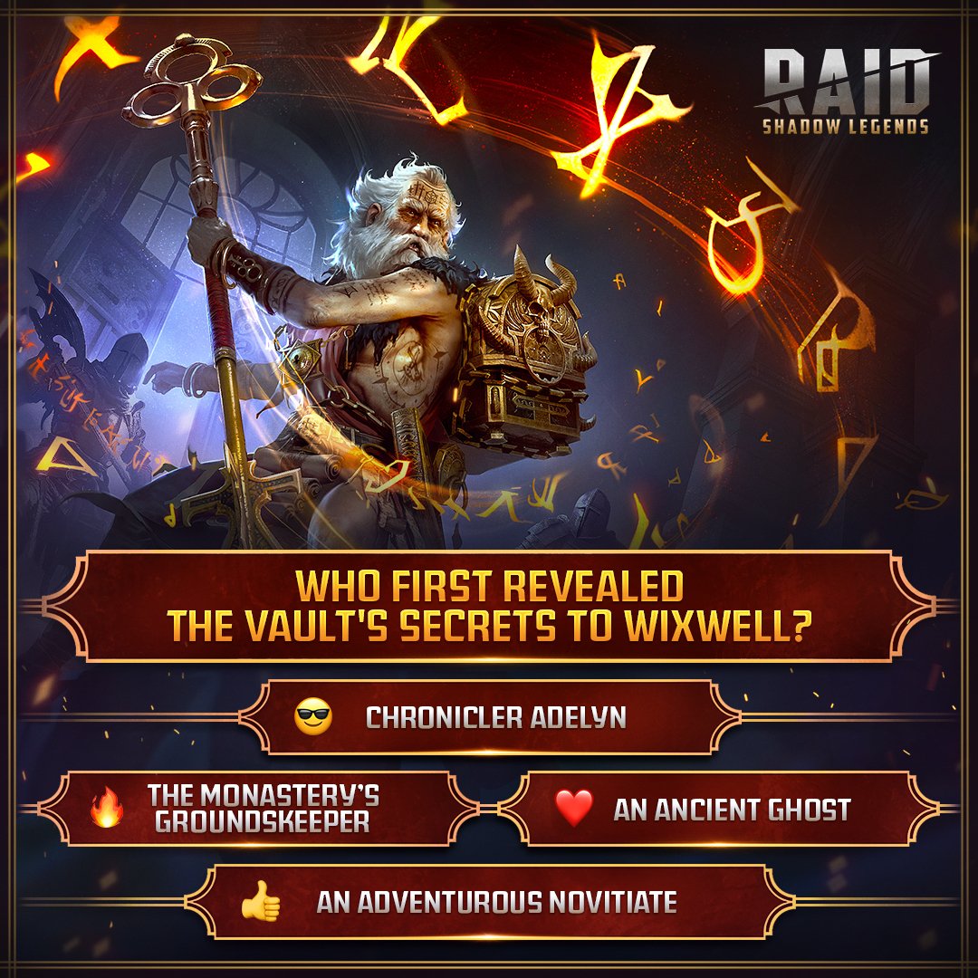 How well do you know the Telerian mythos? Test your knowledge and tell us who revealed the repository of ancient mysteries to Vault Keeper Wixwell.