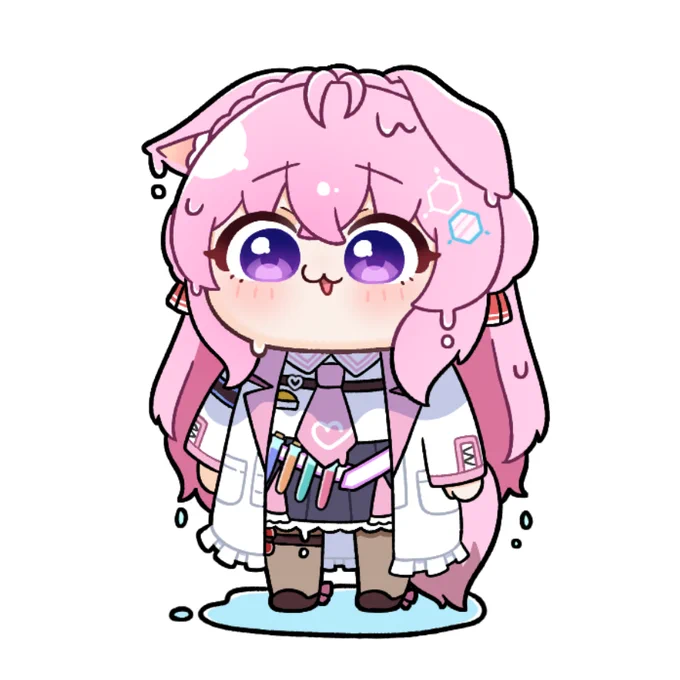 びしょぬれ〜〜〜#こよりすけっち 
