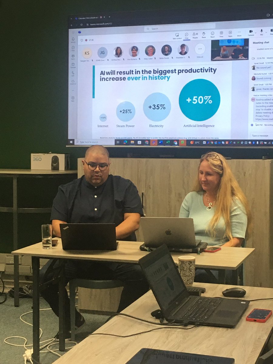 Prof Michelle Kuttel and PhD Candidate Keegan Steyn discussing how universities should be shaping their curricula to prepare students for an AI future 🚀

#AI #HigherEducation
