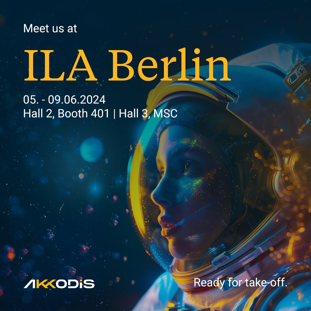Ready for take-off. 🚀

Save the Date: Akkodis @ ILA Berlin | 05.-09.06. Halle 2, Stand 401 🛫

Erlebt die Zukunft der Luft- und Raumfahrt! Entdeckt unser „Green&amp;Fly“-Konzeptflugzeug und AR-Anwendungen.

📅 Für Termine, besucht unsere Webseite. bit.ly/3Klxplz

#Akkodis