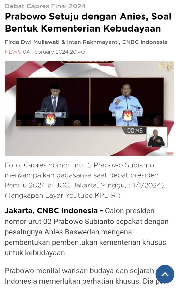 Issue ini udah sempet dibahas di debat pilpres kemaren sihh.. Cukup urgent, supaya kementerian pendidikan biar lebih fokus dalam peningkatan kualitas, juga kementerian kebudayaan biar fokus melestarikan budaya negara yang majemuk ini.. Nah kalau menurut kalian gimana guysss?