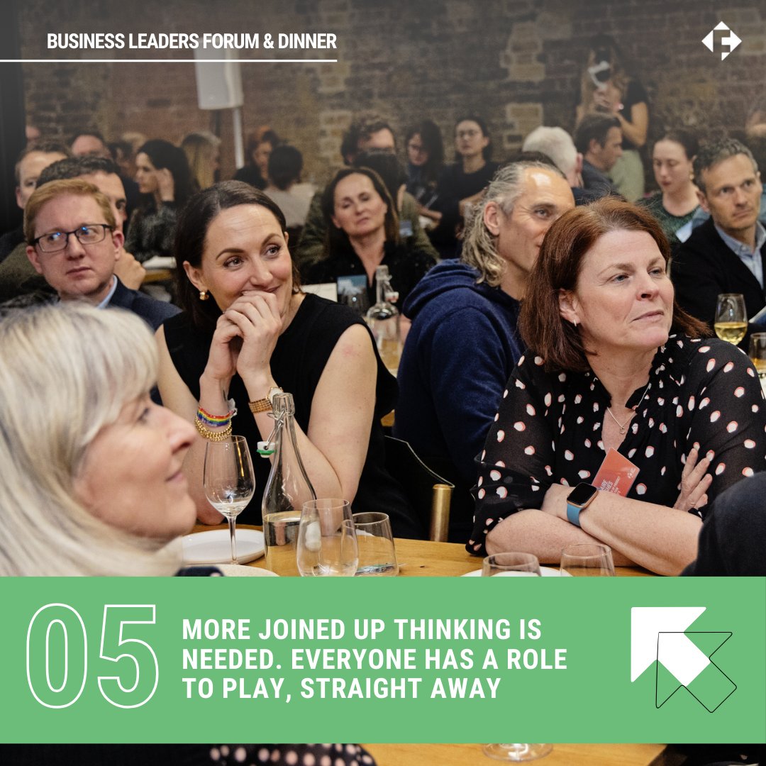 BUSINESS LEADERS FORUM & DINNER   

💥 We've distilled the conversations from our diverse speakers, capturing their perspectives.

Key Takeaway #5

#FutureOfFood #SystemChange #HealthySustainableDiets #FutureFoodMovement #EveryJobIsAClimateJob