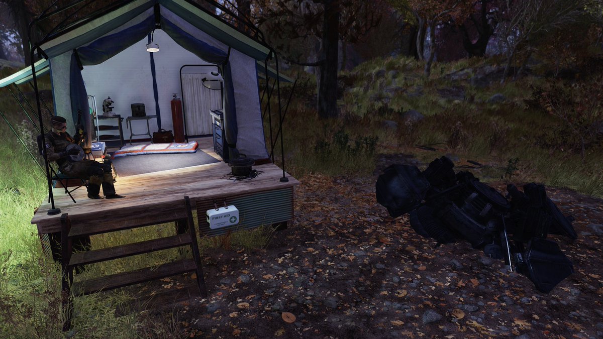 APoynton90's tweet image. When you're on patrol around the Forest and Savage Divide you do come across some strange sites and artifacts from the old world #Fallout76 #FalloutRP #Fallout #Responders