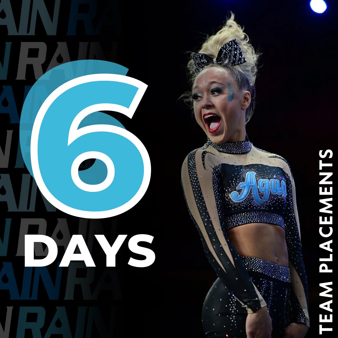 The 🪄𝒎𝒂𝒈𝒊𝒄 number is down to 6️⃣ 𝐝𝐚𝐲𝐬 until team placements for the 𝟭𝟮𝘁𝗵 𝗦𝗧𝗢𝗥𝗠. ☔️