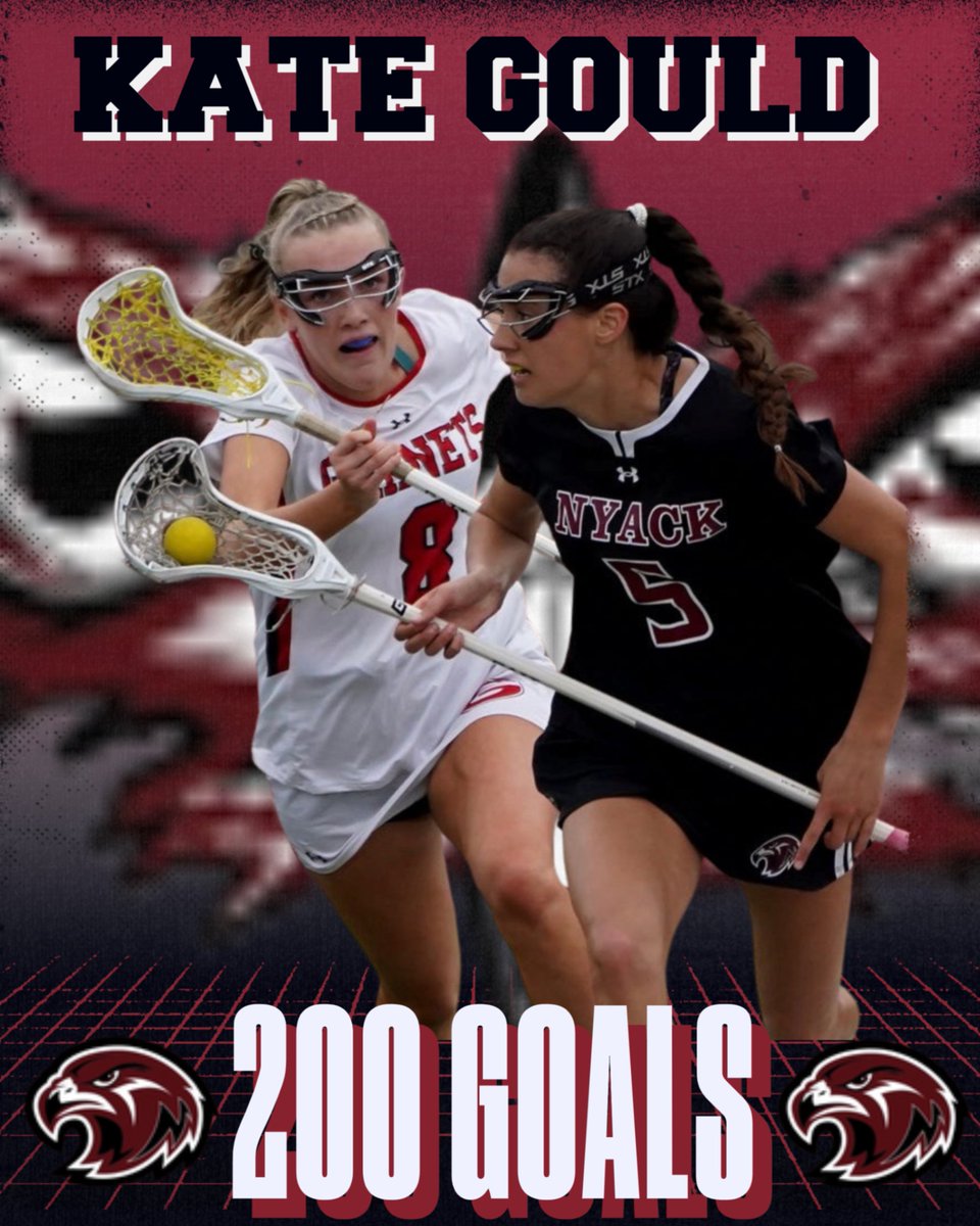 Congratulations to Kate Gould on reaching the 200 career goal milestone! @nyacknation @nyackrbclub @nyackgirlslax