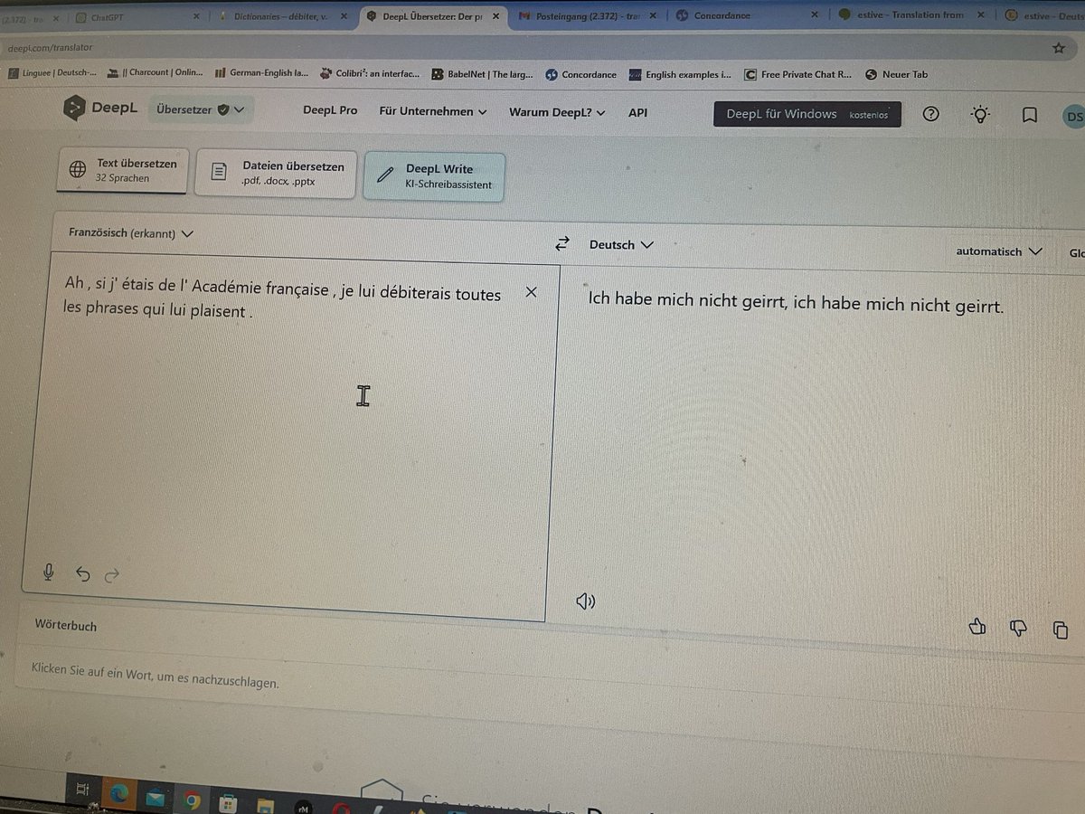 @ben_brechtken 1. Sie meinen Dolmetscher. 2. Sie zeigen mit ihrer Behauptung nur, dass sie keine Ahnung von Translation haben. 3. Eine 'Fremdsprache' vollkommen (oder auch nur einigermaßen) zu durchdringen und mit ihr zu leben ist bereichernd: die Grenzen unserer Sprache sind die unserer Welt.