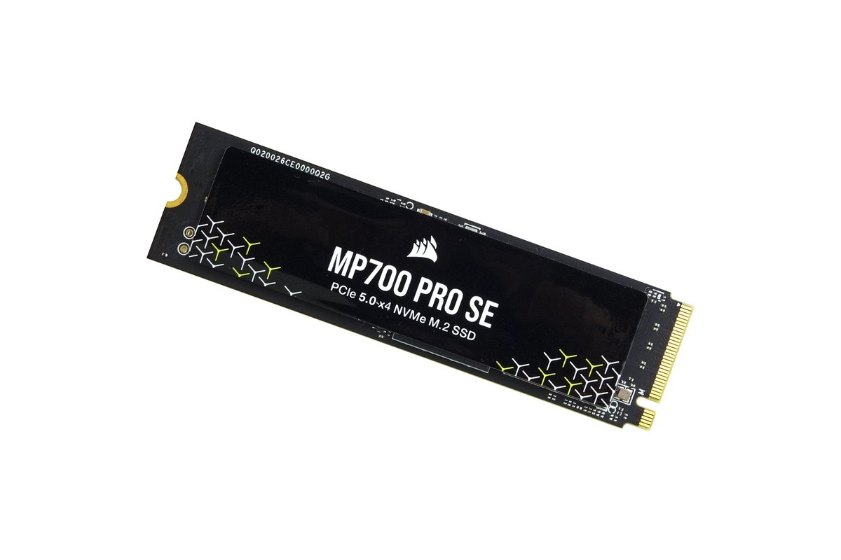 Corsair's latest SSD is the flagship drive of the PCIe Gen 5 MP700 product line. The MP700 PRO SE uses a combination of a Phison PS5026 controller and 232-layer NAND and is rated as up to 14,000MB/s for reads and 12,000MB/S for writes. Our review: kitguru.net/components/ssd…