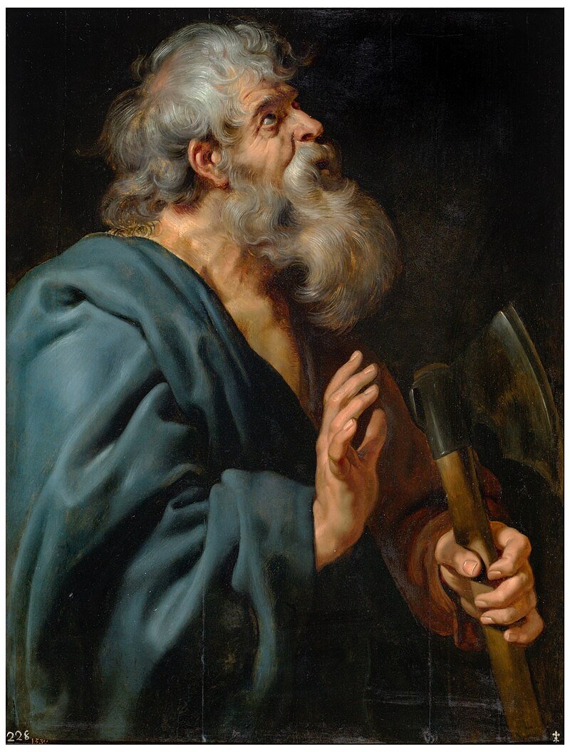 #saintoftheday Matthias (here is  apainting by Reubens) Among several things he is invoked for hope and perseverance - with that in mind I #pray for priests today.