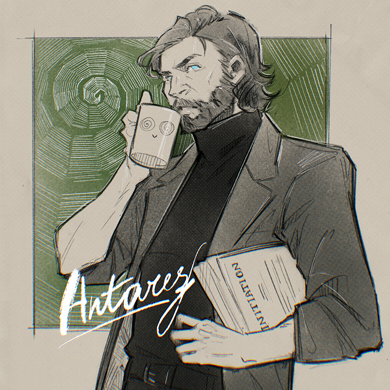 jumping into #alanwakeanniversary cuz why not. AU FBC!Alan having a coffee break.