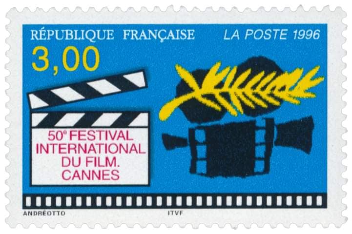 📆 14 mai 2024 : 77 ème Festival de Cannes du 14 au 25 mai 2024 #Cannes #festivaldecannes #cannes2019 #Cannes2024 #Philatimbre 📌 Timbre : 50e Festival international du Film de Cannes - YT n° 3040 - année 1996 🌐 en savoir plus : fr.wikipedia.org/wiki/Festival_…