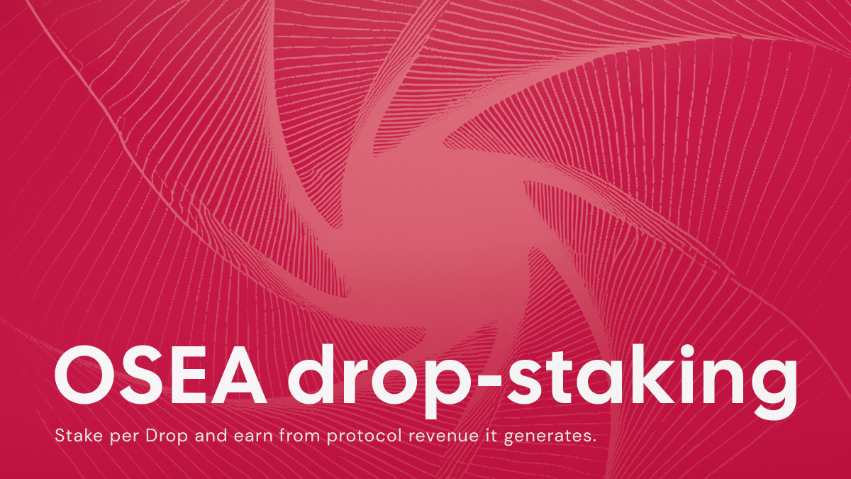 🎉 Introducing: Revenue Sharing with OSEA Drop-Staking ​ On June 1, the most significant functionality in the history of OSEA will be unveiled. As a Launchpad, Omnisea has developed a stable revenue stream, and now we want to share it with our Holders, along with introducing a