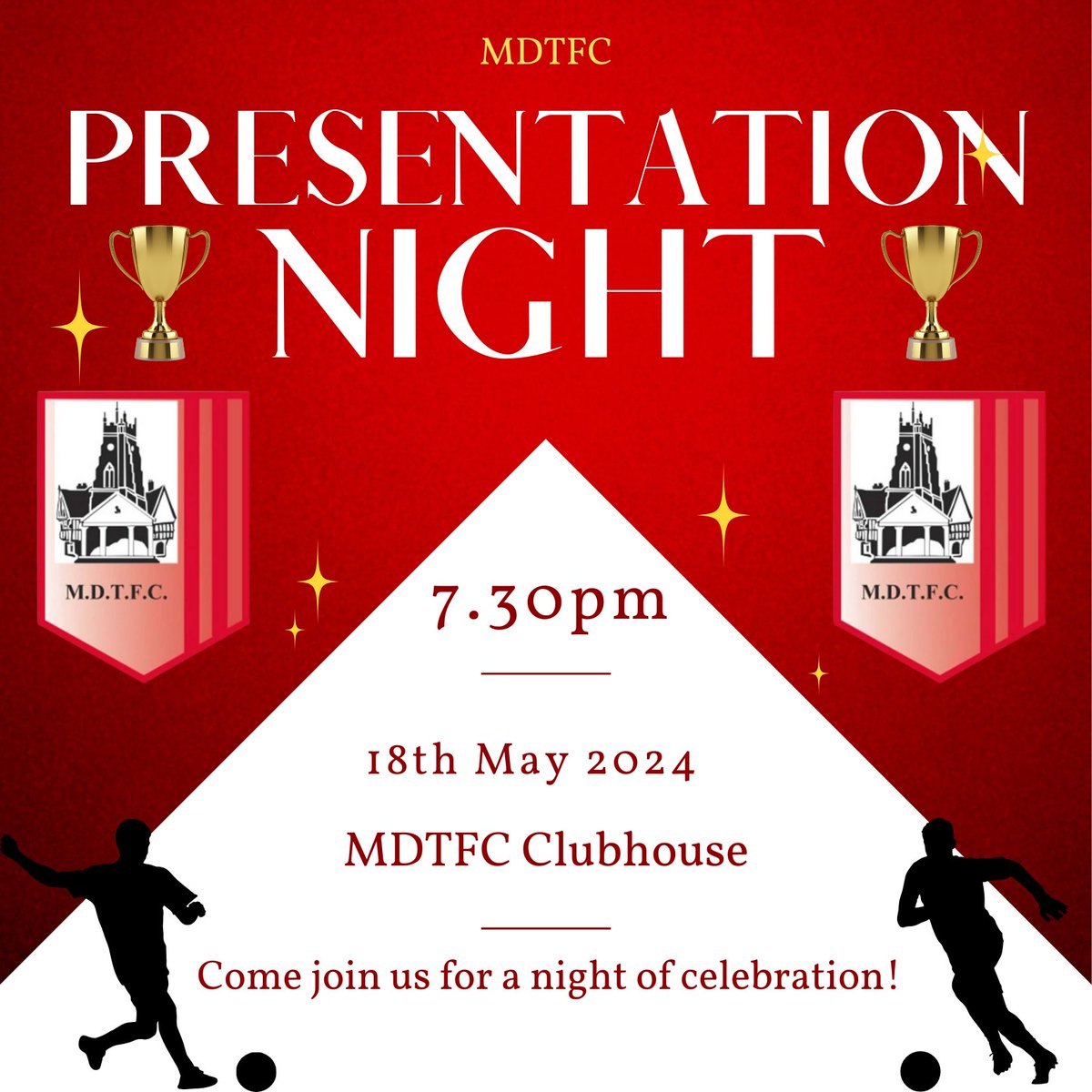 🔴⚪️🟠Presentation Night🟠⚪️🔴

Come and join us in the clubhouse at 7.30pm

#UTG