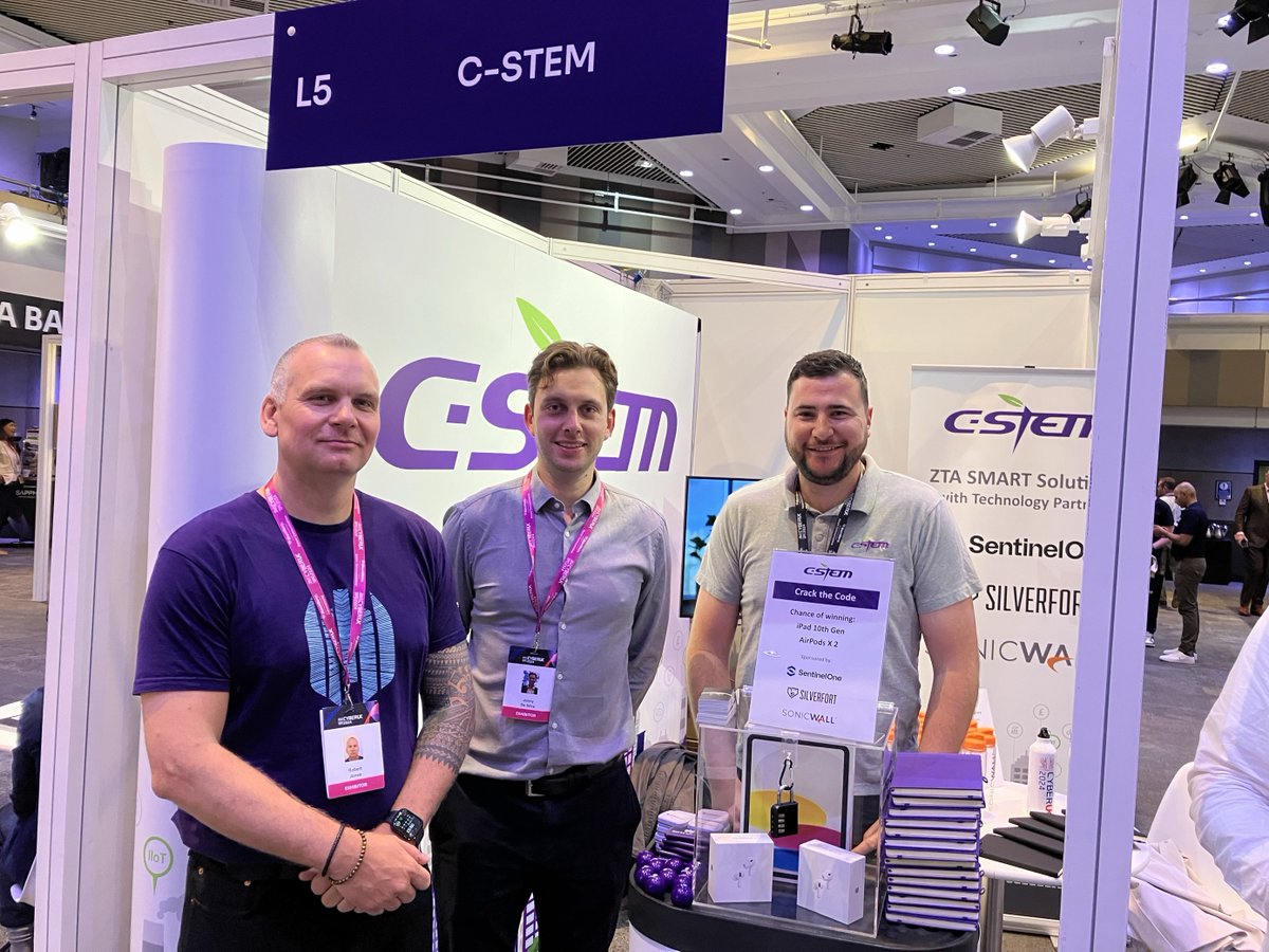 C-STEM (@cstem_uk) on Twitter photo Come and visit stand L5 at #CYBERUK24 to meet out team of experts from C-STEM, <a href="/SentinelOne/">SentinelOne</a>, <a href="/silverfort/">Silverfort</a> and <a href="/SonicWall/">SonicWall</a>. Have a go at cracking the code to win some great prizes!
đź“… 14th & 15th May
📌 ICC Birmingham
<a href="/CYBERUKevents/">CYBERUK</a> #cybersecurity #CSTEMDCR #ZTA #SmartSolutions Come and visit stand L5 at #CYBERUK24 to meet out team of experts from C-STEM, <a href="/SentinelOne/">SentinelOne</a>, <a href="/silverfort/">Silverfort</a> and <a href="/SonicWall/">SonicWall</a>. Have a go at cracking the code to win some great prizes!
đź“… 14th & 15th May
📌 ICC Birmingham
<a href="/CYBERUKevents/">CYBERUK</a> #cybersecurity #CSTEMDCR #ZTA #SmartSolutions