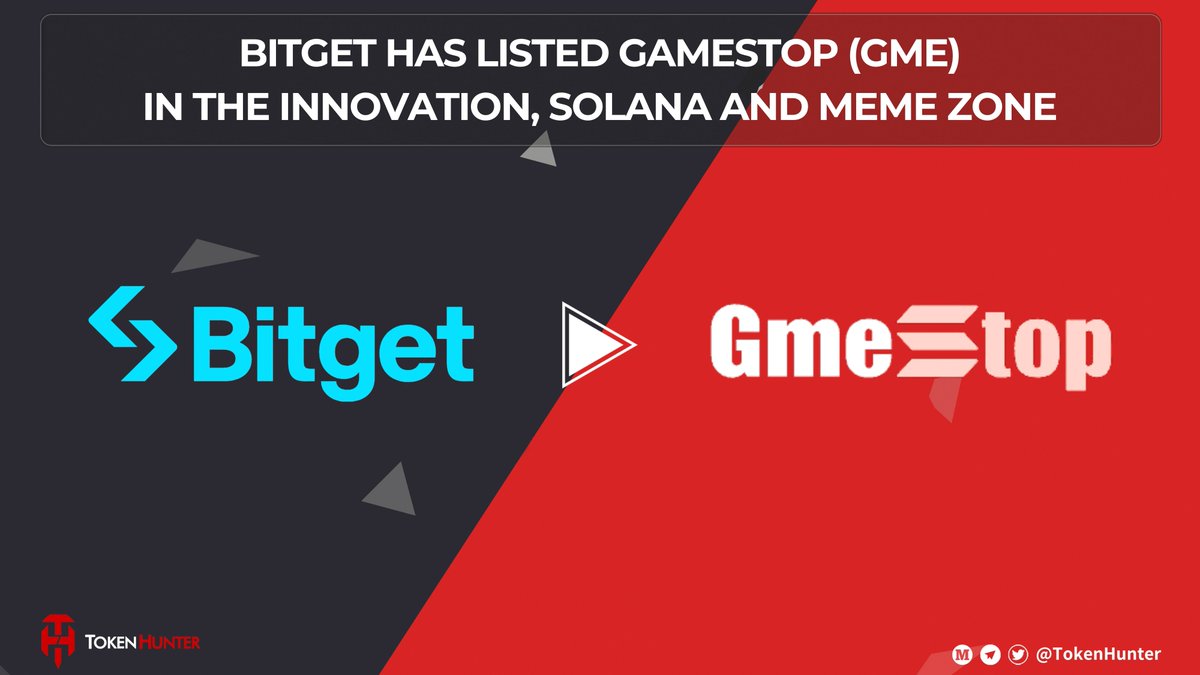 🎉@bitgetglobal has Listed @gmecoinsol (GME) in the Innovation,Solana and MEME Zone. 💎Deposit Available: Opened ⏰Trading Available: 14 May 2024, 9:00 (UTC) 🍀Withdrawal Available: 15 May 2024, 10:00 (UTC) 👉More info: bitget.com/support/articl…