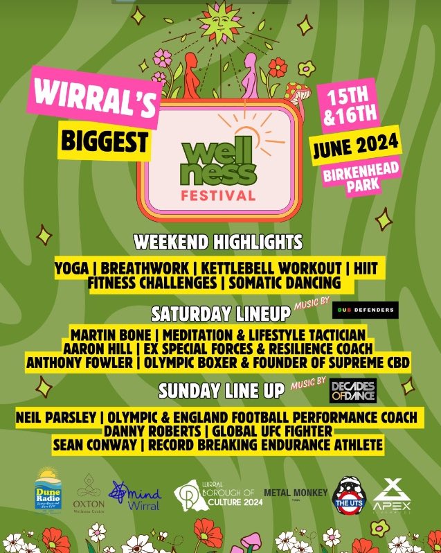 🙌 | A huge two day wellness festival is coming to Birkenhead Park this June! READ MORE 👉 tinyurl.com/552vuy6b