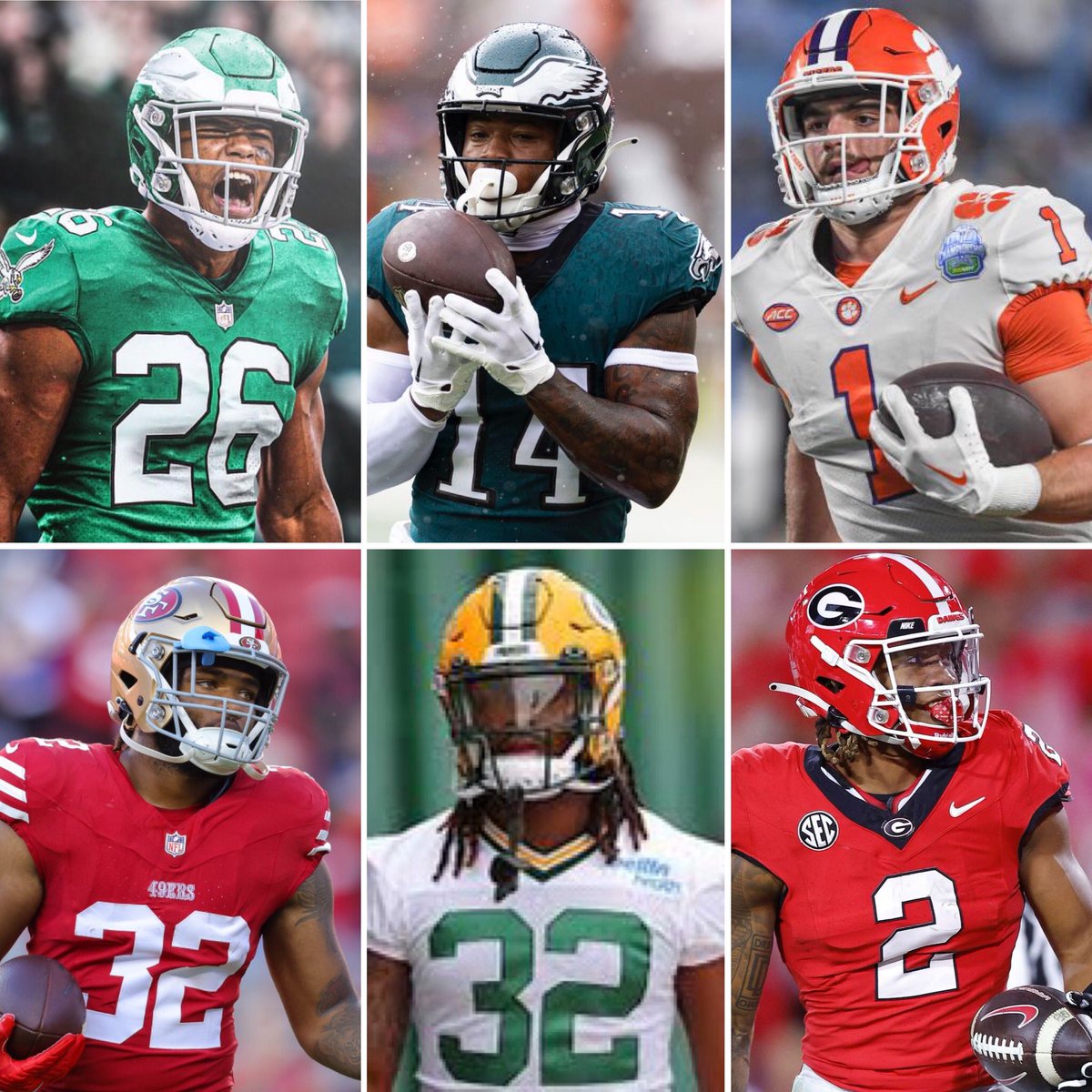 How do we feel about the #Eagles RB Room? • Saquon Barkley • Kenny Gainwell • Will Shipley • Ty Davis-Price • Lew Nichols III • Kendall Milton #FlyEaglesFly