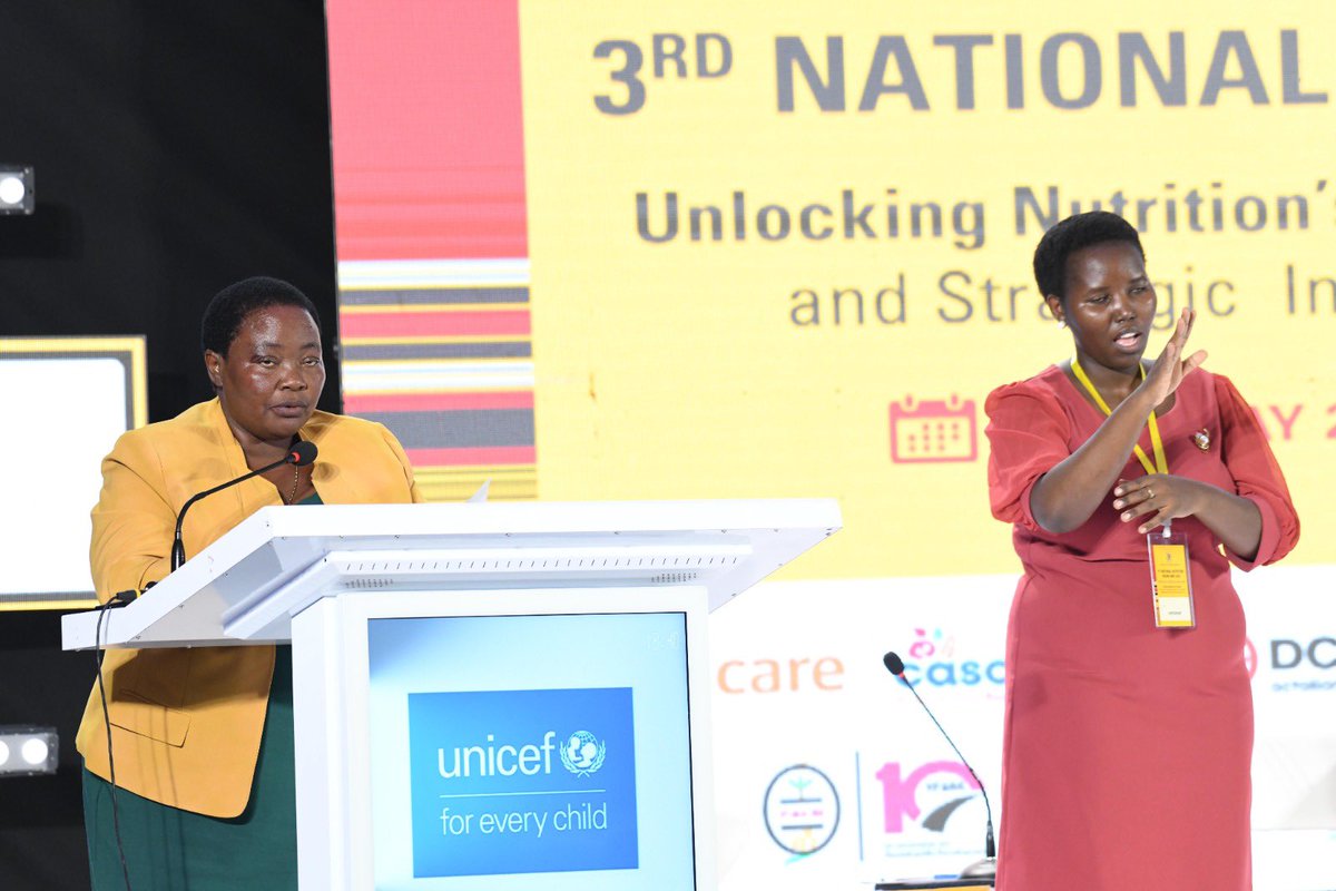 Investing in population health, nutrition and child development, sanitation, hygiene, and basic education is crucial for building resilience and laying the foundation for human capital development.  @RobinahNabbanja #NationalNutritionForum2024