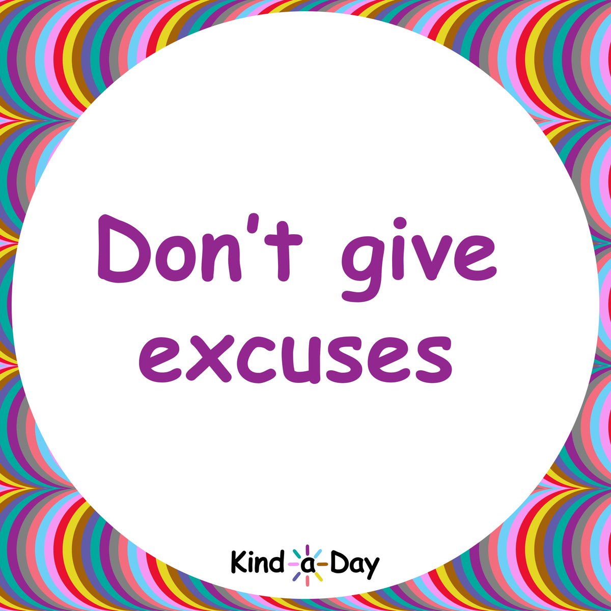 Tuesday Tip: Don’t give excuses 💕
 
#NoExcuses #kind #BeKind #kindness #KindLife #ActsOfKindness #SpreadKindness #KindnessMatters #ChooseKindness #KindnessWins #KindaDay #KindnessAlways #KindnessEveryday #Kindness365 #KindnessChallenge #RandomActsOfKindness