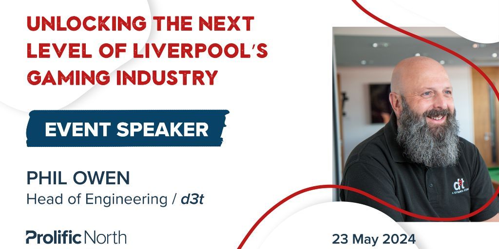 Join our Head of Engineering, Phil Owen on the 23rd of May, as he and colleagues from across the region discuss Liverpool's thriving gaming industry.

Secure your ticket here today 👉 buff.ly/3wI3bpn 

#GoTeam #KWSFamily