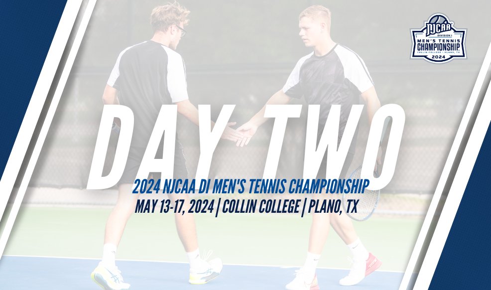 🎾Day 2⃣ is here! The #NJCAATennis DI Men's Championship heads into the second day as matches begin at 8 AM CT in Plano, TX. 📊tournamentsoftware.com/cookiewall/?re… 💻njcaa.org/championships/…