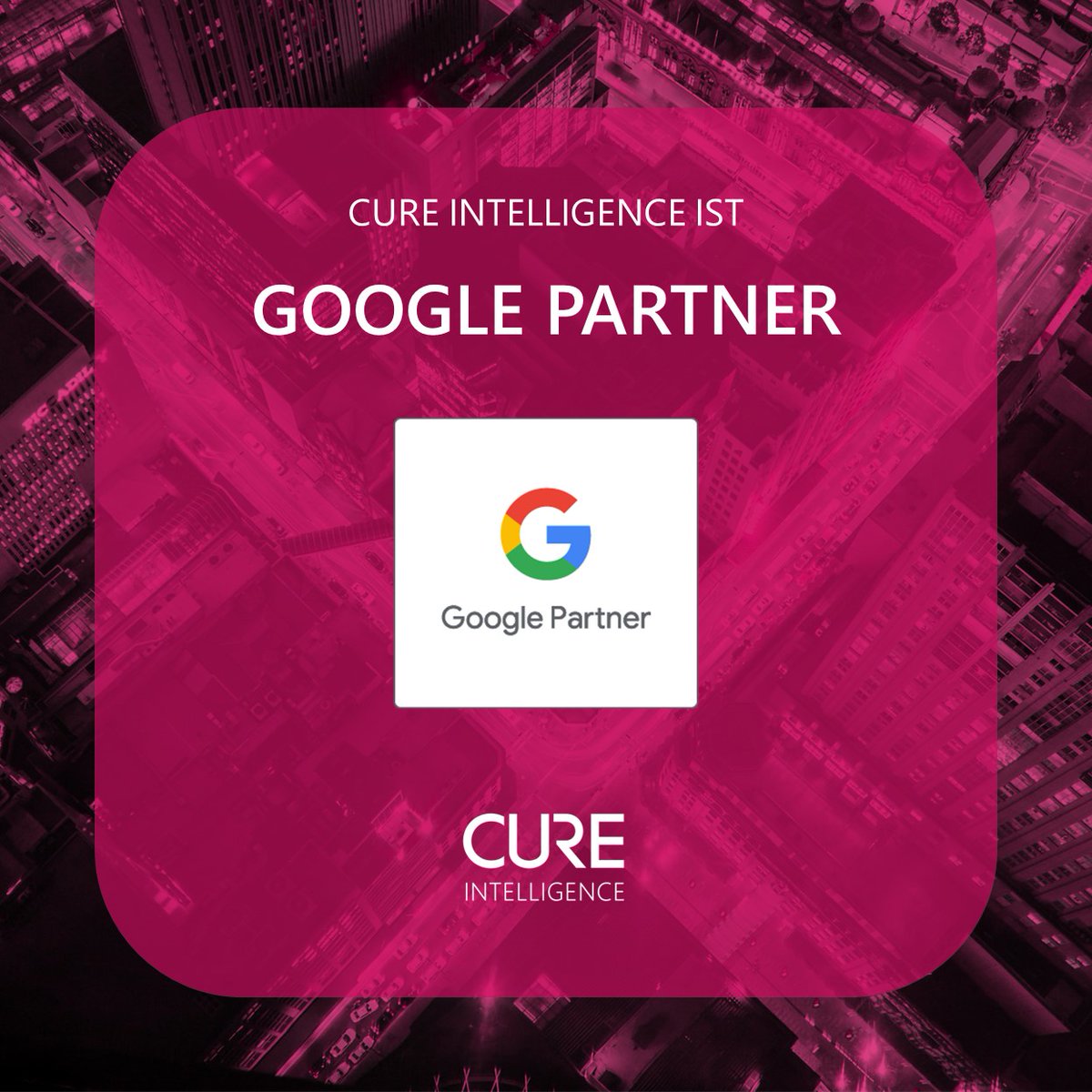 Wir freuen uns sehr darüber, nun offiziell als Google Partner gelistet zu sein!🥳 Hier geht es zum News-Beitrag auf unserer Webseite: bit.ly/GooglePartnerZ… #cureintelligence #googlepartner #zertifizierung