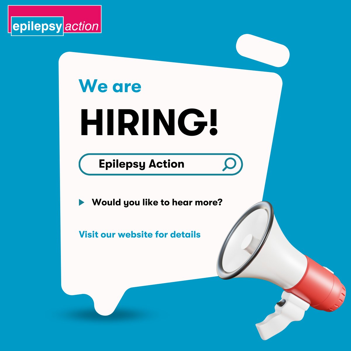 We are hiring! Join our team and help us to create a world without limits for people with epilepsy. The roles on offer include: •Group Support Officer •Volunteer Support Officer (Befriending) •Marketing and Brand Manager Find out more here: epilepsy.org.uk/about/vacancies