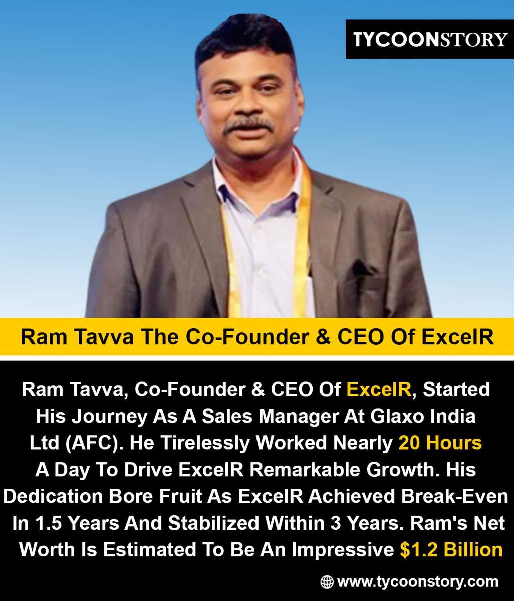 Ram Tavva The Co-Founder & CEO Of ExceIR

#RamTavva #ExceIR #CEO #StartupFounder #TechEntrepreneur #InfraredTechnology #IRInnovation #BusinessLeadership #StartupLife #EntrepreneurialJourney @exceir 

tycoonstory.com