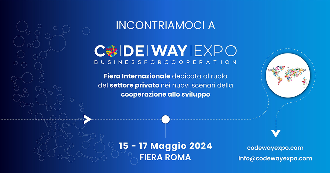 🌎Siamo felici di partecipare anche quest'anno a @CodeWayExpo, la fiera dedicata al mondo della cooperazione internazionale. Da domani venite a trovarci al nostro stand per conoscere le attività di #IILA! 📍PAD.8 | Stand E21 👉bit.ly/4bG3znn