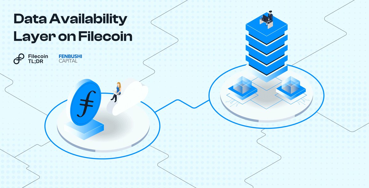 Filecoin TL;DR (@filecointldr) on Twitter photo 1/ Data availability (DA) has been a core technology in the scaling of Ethereum. Have you ever wondered what it takes to build a DA layer on a decentralized storage network like <a href="/Filecoin/">Filecoin</a>?
<a href="/turanzv/">Turan Vural</a> and <a href="/ballsyalchemist/">Yuki is short, so is life</a> from Fenbushi Capital unpack this topic and the 1/ Data availability (DA) has been a core technology in the scaling of Ethereum. Have you ever wondered what it takes to build a DA layer on a decentralized storage network like <a href="/Filecoin/">Filecoin</a>?
<a href="/turanzv/">Turan Vural</a> and <a href="/ballsyalchemist/">Yuki is short, so is life</a> from Fenbushi Capital unpack this topic and the