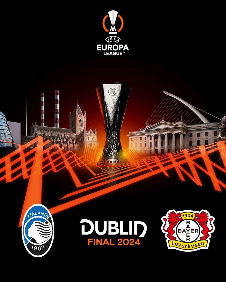 The UEFA Europa League final takes place in Dublin on Wednesday, May 22. A detailed event guide is is available here: uefa.com/uefaeuropaleag… You can also download the official UEFA Europa App which includes helpful maps, travel guidance and more: tinyurl.com/5583d7x2