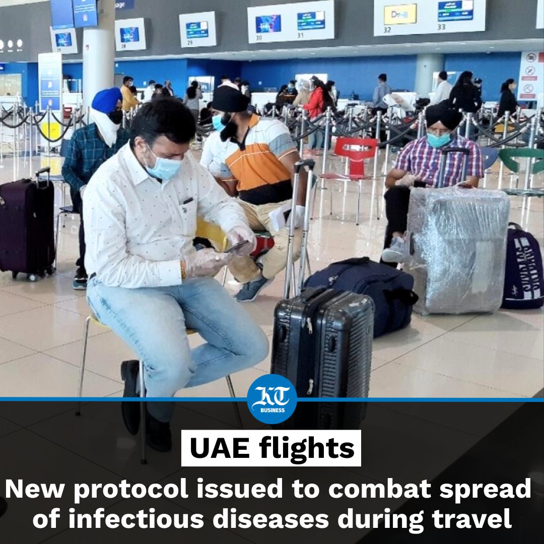 A new protocol to combat the spread of communicable #diseases during #airtravel was introduced by the #UAE aviation authority on Tuesday (May 14).

This protocol emphasises swift reporting by operators' stations and collaboration with local health authorities.

Read more:…