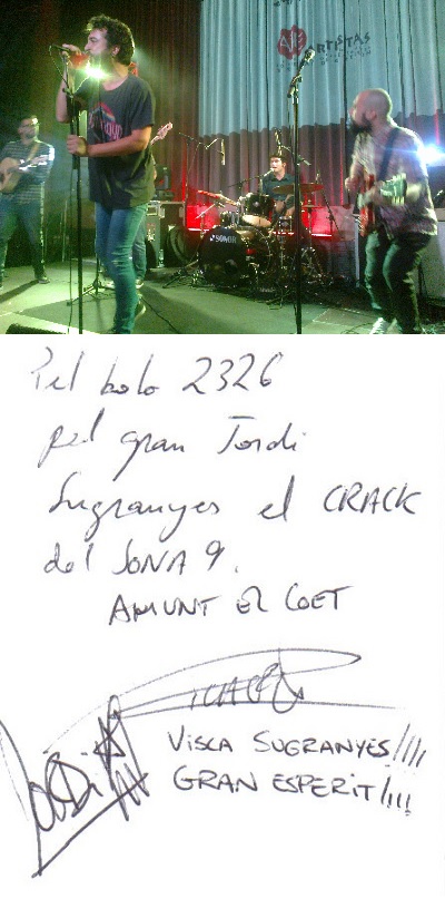 @30anys #taldiacomavui del 2015, fa 9 anys, els @CoetRock em van signar a l' antiga fàbrica @estrelladammcat de #Barcelona l'autògraf del #concert_num 2326