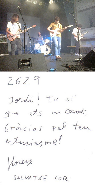 @30anys #taldiacomavui del 2017, fa 7 anys, els @salvatgecor em van signar l'autògraf del #concert_num 2629