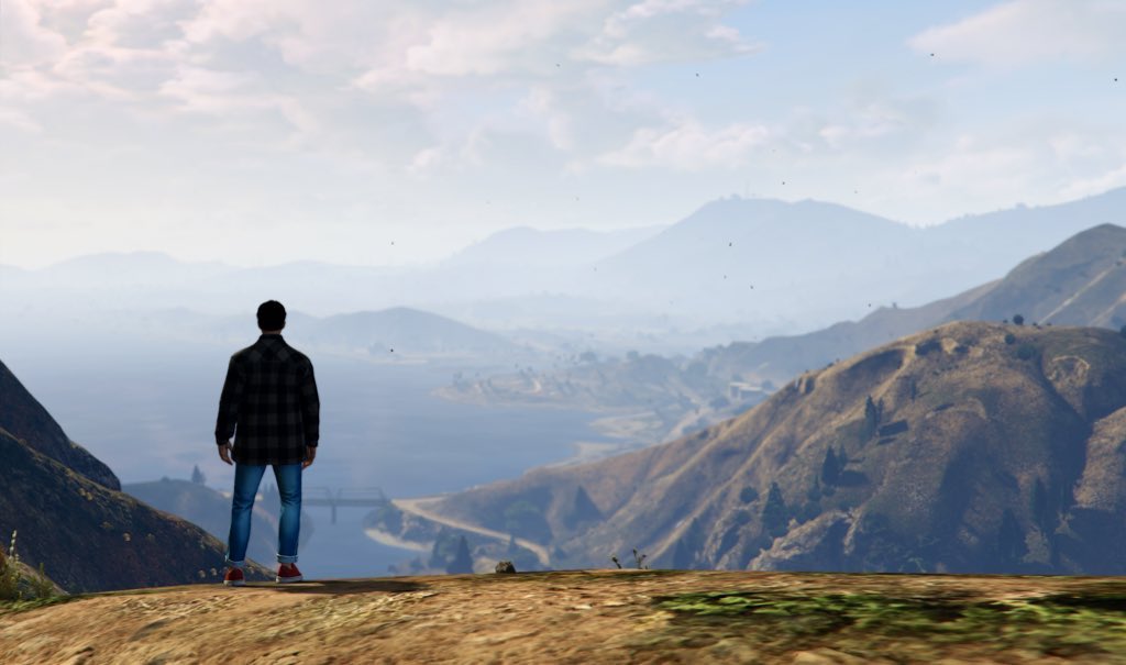 Just taking it in 
*breathe in….breathe out* 
🌲⛰️🌄🏞️
@RockstarGames @north_rockstar #RockstarGames #GTA #GrandTheftAuto #GrandTheftAutoV #GTA5 #VI #GTAVI #GTA6 #GrandTheftAuto6 #GrandTheftAutoVI #Memories #Photography #AdventureAwaits #NatureIsAmazing #Nature