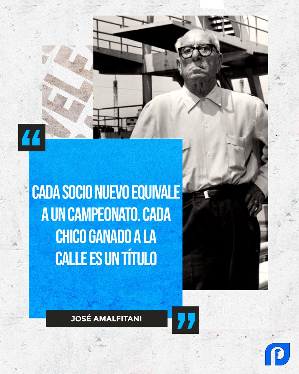 #UnDíaComoHoy falleció José Amalfitani, quien fue el máximo responsable de poner a #Vélez en el lugar que está hoy en día gracias a su trabajo y sus valores. En su honor, hoy, se conmemora el Día del Dirigente Deportivo.
