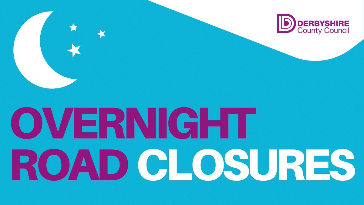 ❗️We’re working week nights only at the A617 Chesterfield Road east and westbound carriageways, Junction 29 of the M1 near Doe Lea, from Thursday 16 to Monday 20 May, from 8pm to 4am.