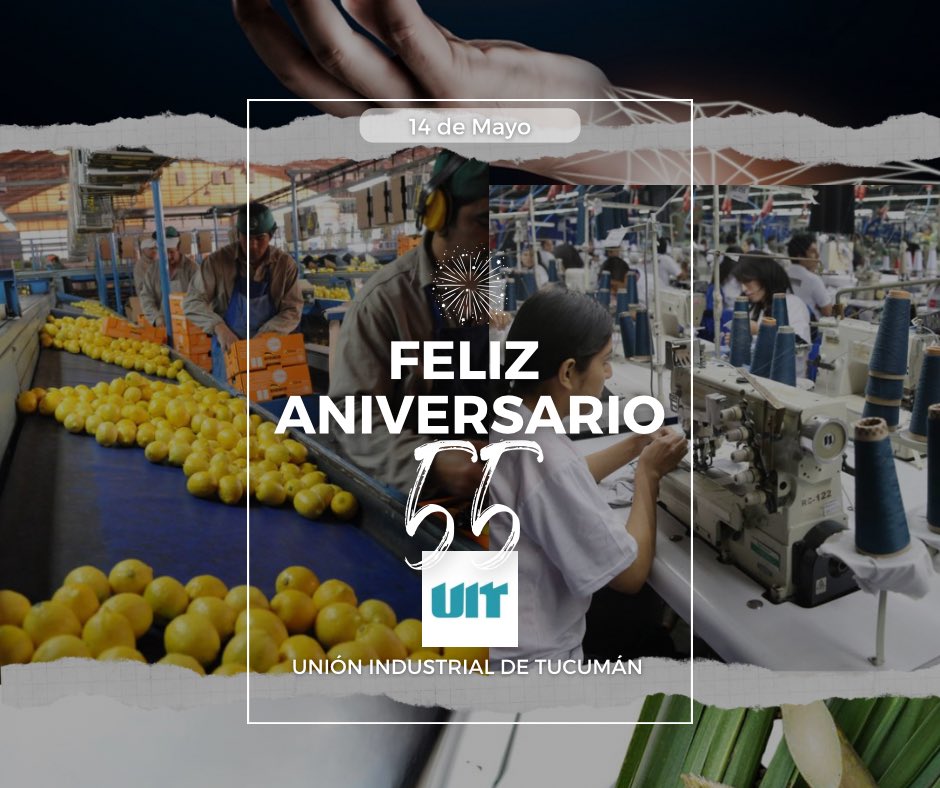 🏭 🥳 Hoy celebramos 55 años. Saludamos a todos los que hacen grande esta organización y que con su granito de arena hacen crecer nuestra provincia y nuestro país 🇦🇷