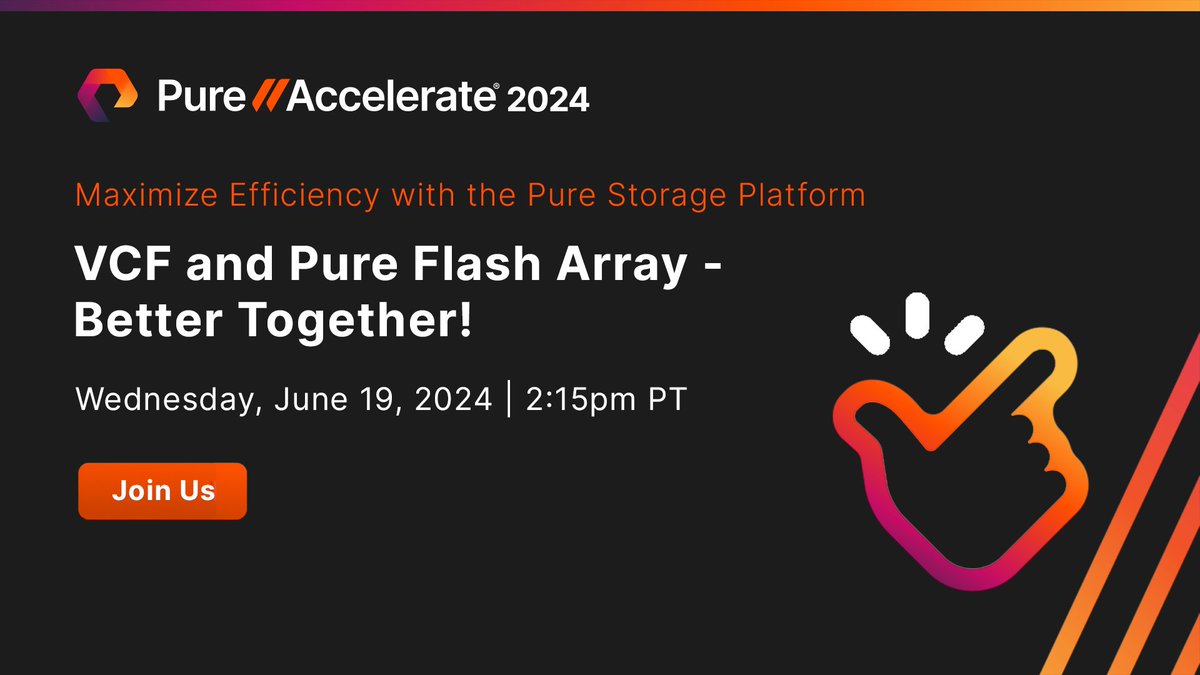 Most HCI solutions use inefficient hybrid storage systems which aren't ideal for modern application workloads. Combining flash storage with efficient data reduction improves performance while reducing costs. Join us at Pure//Accelerate 2024 to learn more: purefla.sh/3yjmcz4