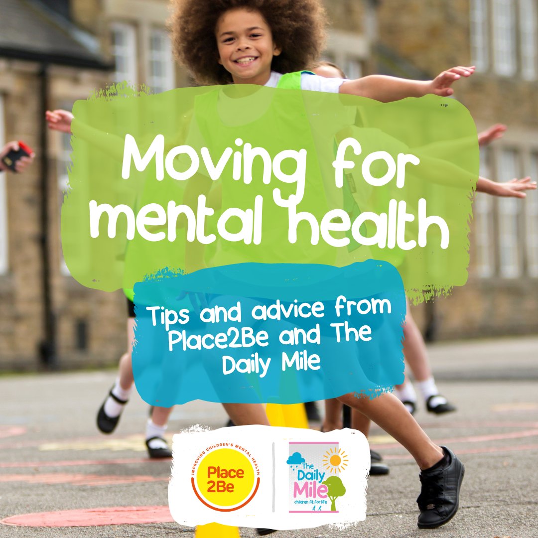 This year’s #MentalHealthAwarenessWeek theme is ‘Moving more for our mental health’. 🏃 We've teamed up with @_thedailymile to share some tips to help get children moving for their mental health.💛 Download our free tipsheets (also available in Welsh🏴󠁧󠁢󠁷󠁬󠁳󠁿): bit.ly/3QFMOka