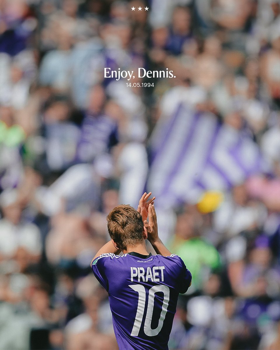 3 x 10. Proficiat, Dennis. 💜