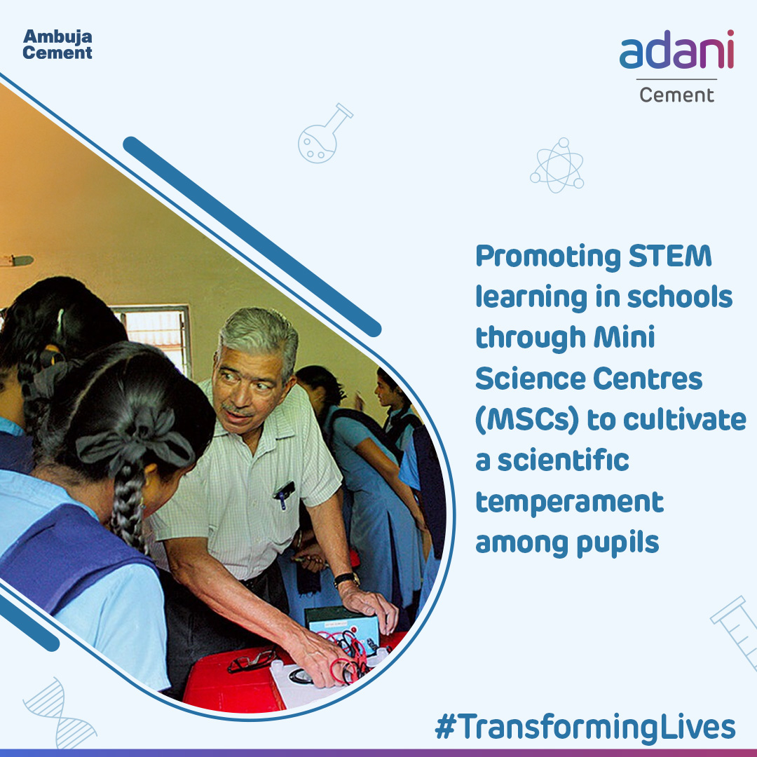 #TransformingLives Ambuja Cements is transforming schools in remote areas with Mini Science Centres (MSCs) - interactive learning hubs that encourage scientific curiosity and critical thinking in students. #ThisIsAdaniCement #BuildingNationsWithGoodness #GrowthWithGoodness #ESG
