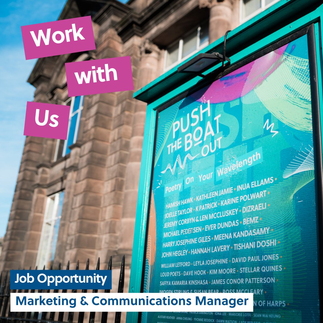 Job Opportunity! 📣 Could you be our next Marketing & Communications Manager? We are  looking for an exceptional candidate to create and implement our marketing strategy on a year-round, freelance basis. Closing Date: Thursday 23rd May Apply here 👉  pushtheboatout.org