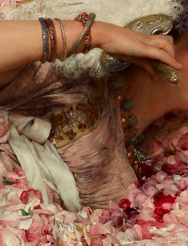 The Roses of Heliogabalus, 1888, by Sir Lawrence Alma-Tadema (details)