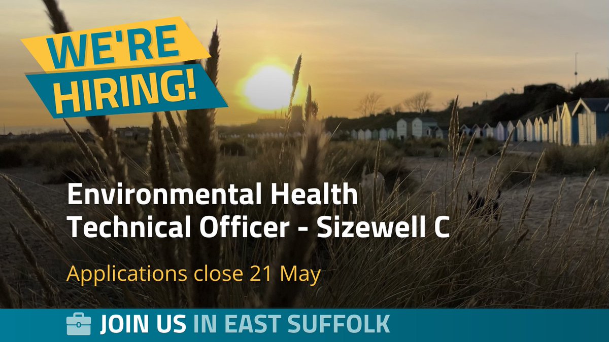 We have an exciting opportunity to join our Private Sector Housing Team as an Environmental Health Technical Officer - Sizewell C. Applications close 21 May: bit.ly/4dHFwGg #JoinEastSuffolk