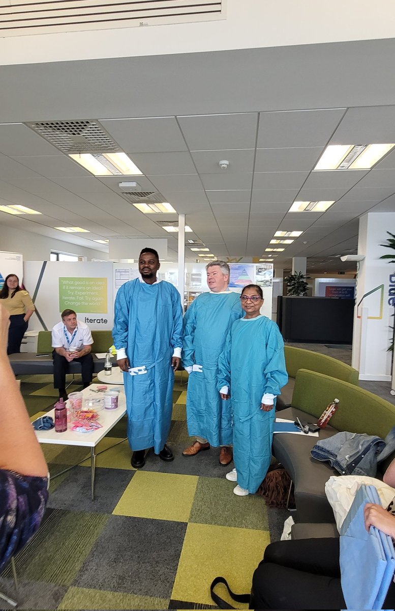 One of the ideas the team started to explore is the difference between reusable and single use gowns within the RARP theatre. #betterneverstops #QI #greenertheatre #sustainability