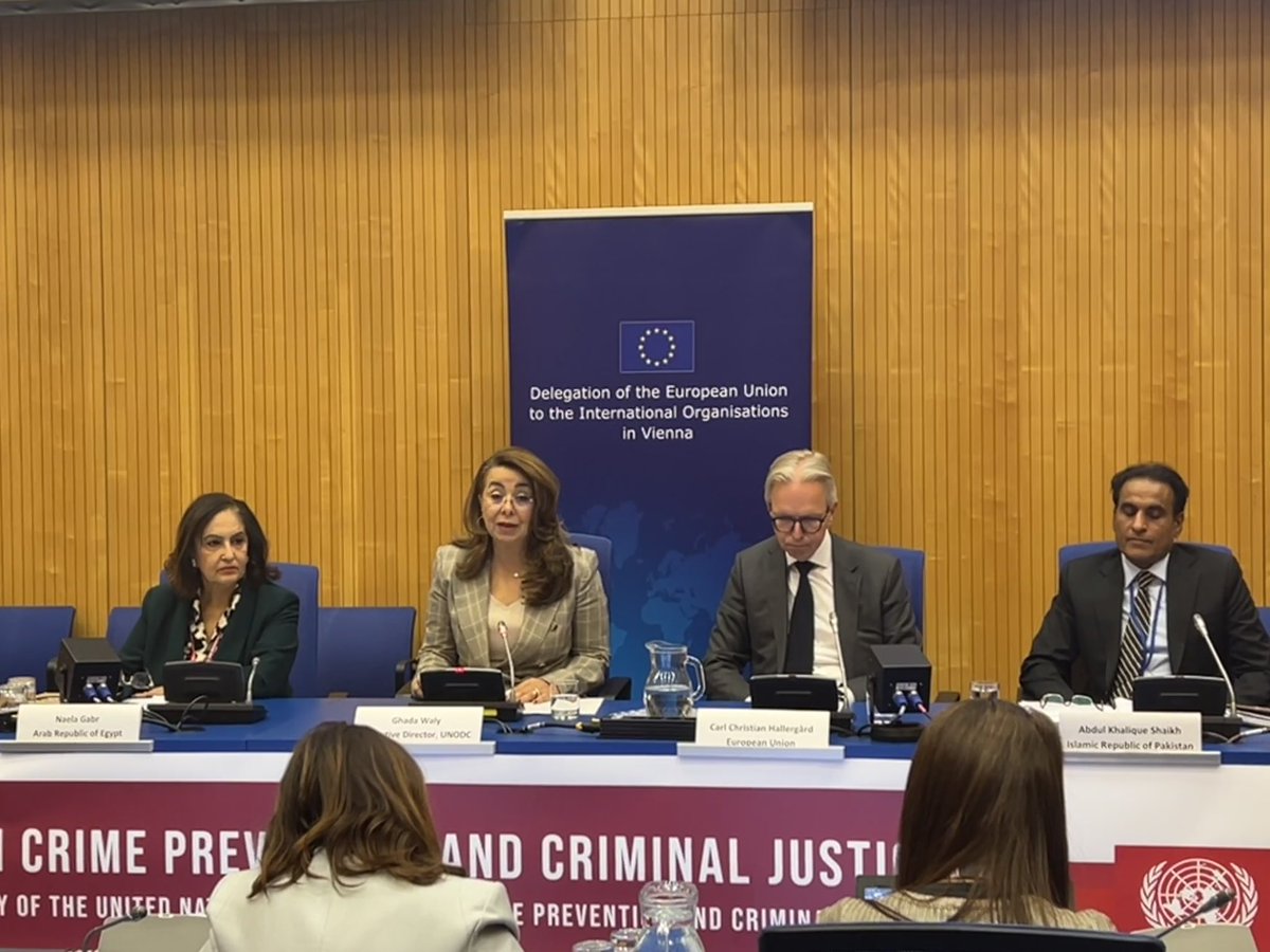 Addressing #smuggling of #migrants requires close cooperation & coordination. The #EU is grateful for good partnership with @UNODC, #Egypt, #Pakistan and all others who launch concrete actions to support Global Alliance to Counter Migrant Smuggling