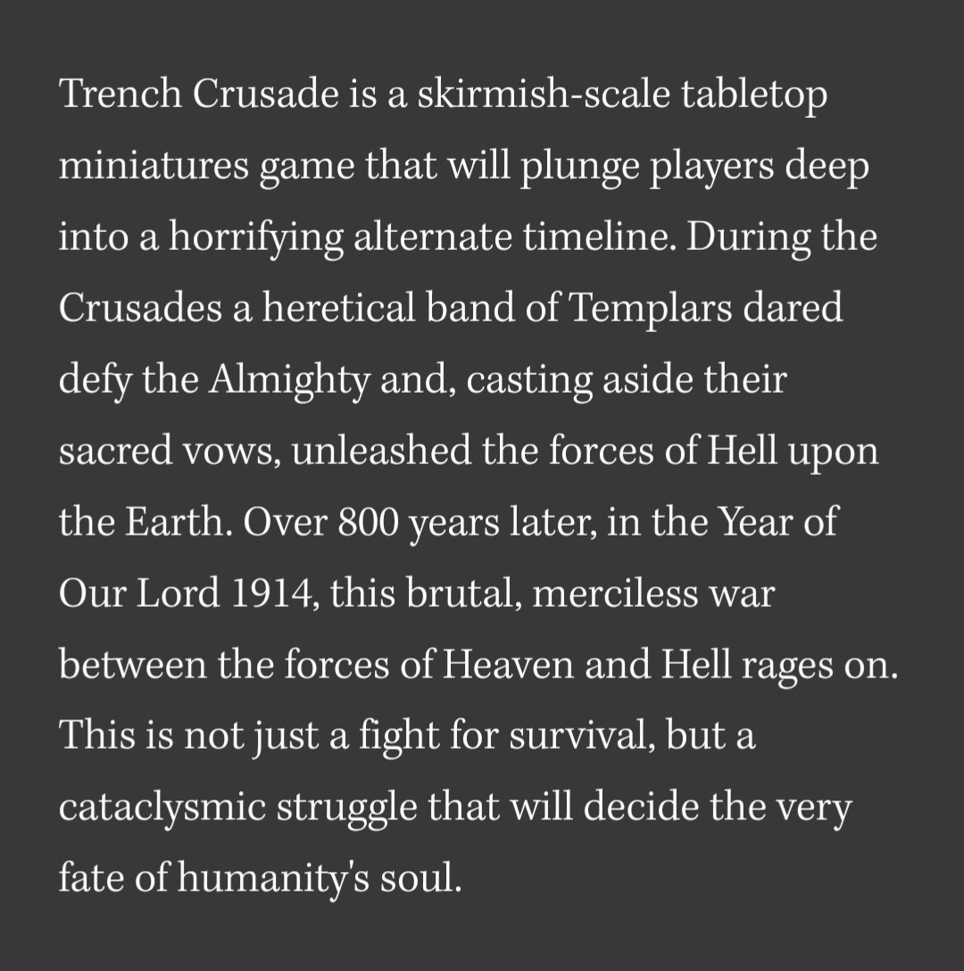 The art for Trench Crusade is beautiful in a Souls kind of way. And I'm a huge sucker for religious themes and imagery. Is it a game only or is there setting and character lore because my bowl is empty and I am hungry. Like read this and tell me this doesn't go hard.
