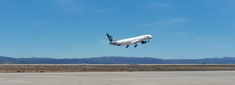 TarmacAerosave's tweet photo. ✈ New #AircraftDeparture from #Teruel site!
This #A330 is back in the sky after a #Ccheck and livery change with stickers in collaboration with @IAC_Ltd
Congrats to the #TARMACTeam for delivering the aircraft ahead early, much to our customer's delight!
#AircraftRedelivery https://t.co/uCdr9N5zzg